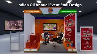 Stall design for indian oil annual event  Lumion   Sketch up