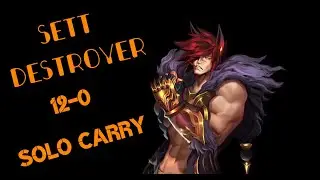 SETT 12-0 SOLO CARRY | SETT GUIDE BUILD PATCH 3.0 | WILD RIFT GAMEPLAY DEUTSCH