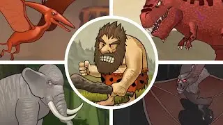 Caveman Chuck Adventure - All Bosses