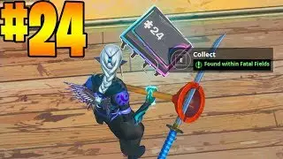 Fortbyte #24  Found Within Fatal Fields  : Fortnite Challenges Season 9 - FORTBYTE LOCATIONS