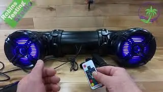 Pyle PLATV65BT Marine ATV Powered Speakers - 4.0 Wireless Bluetooth