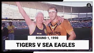 Balmain Tigers v Manly Warringah Sea Eagles | Round 1, 1990 | Match Replay | NRL Throwback