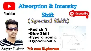 Absorption and Intensity Shift || Spectral Shift || Instrumental Method of Analysis || B.pharma