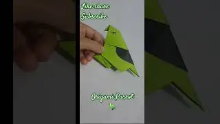 DIY Parrot 🦜 with Paper Using Origami Techniques | @instantcrafts