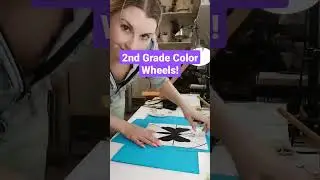 A Color Wheel for second grade students that is PERFECT for spring! #teacher  #artteacher #classroom