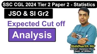 JSO - Cut off Analysis - SSC CGL 2024 Tier 2, paper 2, Statistics #gyanshila #statistics_jso_course