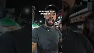 Khao San Road After Dark Is WILD 🇹🇭 #shorts #bangkok #thailand