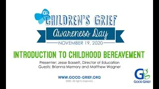 2020 Children's Grief Awareness Day Webinar: Introduction to Childhood Bereavement