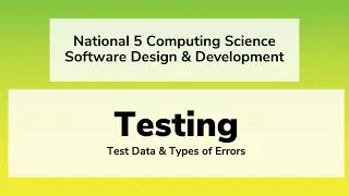eSgoil: N5CS: Software - Testing