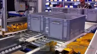 Verteilerwagen f&uuml;r Beh&auml;lter