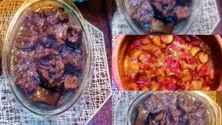 اسهل وانضف طريقة لعمل لحمة اللسان وطاجن كوسة زي الكتاب ماقال #طبخ