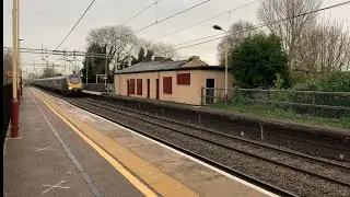 Trains at Penkridge Station 09/01/22 - Avanti West Coast Double Headed 221's at Speed