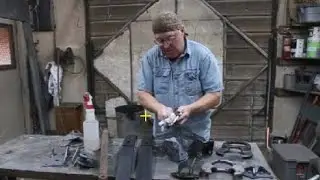 Prepping and painting new metal parts.