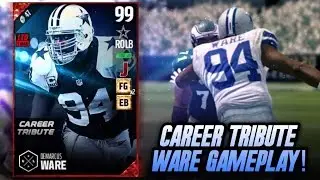 CAREER TRIBUTE DEMARCUS WARE GAMEPLAY! PASS RUSHER AND COVERAGE! | MADDEN 17 ULTIMATE TEAM