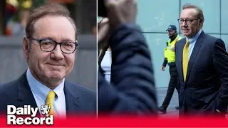 Kevin Spacey arrives at court as jury in the sex offences trial sent out to continue deliberations