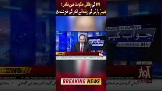 PPP's Big Decision To Join Federal Govt? | PPP Leader Statement #shorts