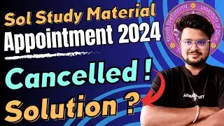 DU SOL Study Material Appointment Cancelled? Here's the Solution 2024!