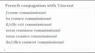 French verb conjugation = Commissionner