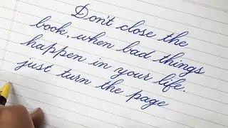 Simple CURSIVE handwriting with gel pen | How to improve English handwriting | Cursive writing