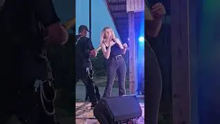 Cassie Lyn with the Huckin Fillbillys bike night