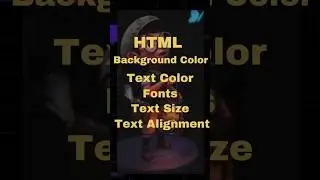 Html background color//text color//fonts//text size//text alignment #coding #viral #youtube #love
