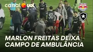 MARLON FREITAS DESABA AP&Oacute;S CHOQUE DE CABE&Ccedil;A E DEIXA O CAMPO DE AMBUL&Acirc;NCIA