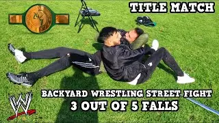 BACKYARD WRESTLING Episode 11 - Title Match 3 Out of 5 Falls Match