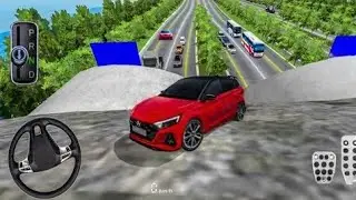 New Red Hatchback Hyundai i20 N car Stuck in Construction Site - 3D Driving Class 2026 - Car game 3D
