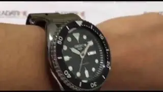 Seiko 5 Sports Sports Style Black Dial Gray Canvas