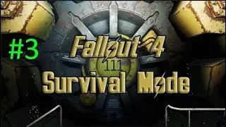 Fallout 4 - Survival Mode (Live Stream) - Building Sanctuary! #3