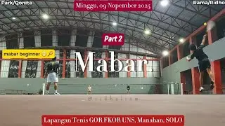 Kenapa DOUBLE Fault truss!! Main Tennis Bareng 09 Nopember 2025 Part 2 MABAR Lapangan Tenis FKOR UNS
