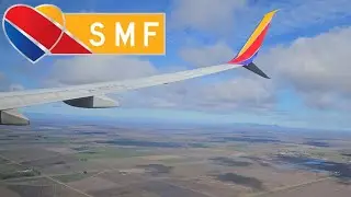 Southwest Airlines Boeing 737-800 Smooth Landing in Sacramento