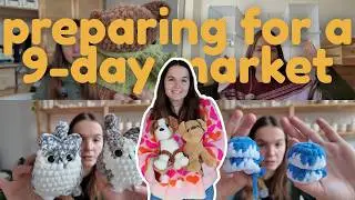 Preparing for a 9-day holiday market // small business owner, christmas market prep
