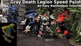 Gray Death Legion Battlemech Speed Paint - Battletech Painting Tutorial