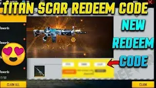 Free Titan Scar Redeem Code | Free Fire Redeem code today | Titan Scar | DEADLY GAMER | #Shorts