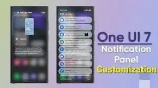 SAMSUNG Notification Pannel Customization | Old Notification Panel In One UI 7.0 | Android Gyan