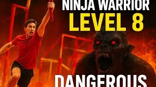 Ninja warrior level 8 dengerous 😱🥷😯🎮
