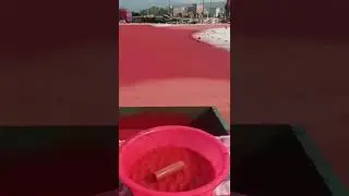 EPDM rubber granules flooring wet pour floor installation spray surface sports construction