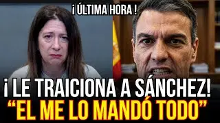 LA FONTANERA DEL PSOE ACABA DE TRAICIONAR A S&Aacute;NCHEZ AFIRMANDO QUE EL LE MAND&Oacute; TODO