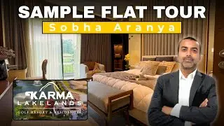 Sobha Aranya Karma Lakeland Sec 80 Sample Flat Tour l  4bhk -3761 sqft Golf Facing apartment #sobha