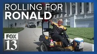 Utah man driving lawn mower across state for a good cause