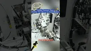 Flexible Stainless Steel Braided Pipe Sleeve Assembly| Flexible Hose Assembly Machine  #machine