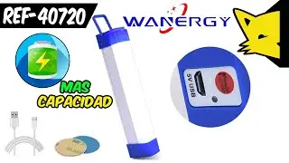 🔦Lampara LED Recargable 🔋 l ⚡WANERGY REF-40720⚡ l 📦Unboxing y Modificaciones📝