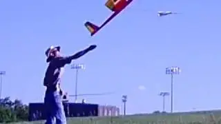 RC Glider Catapult Launch Crash Lands In Tree!