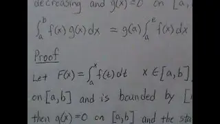 2nd Mean Value Theorem for Integrals