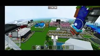 Building a town in (fake) Minecraft! PT 1| #minecraft #idklol #fypシ #building #games #subscribe 