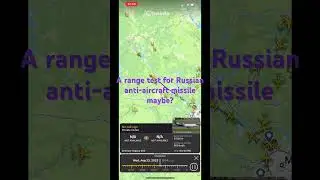 Russian testflight? Anti-aircraft range test? #Wagner #Prigozhin #crash