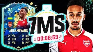 THE BEST TOTS STRIKER!! 96 AUBAMEYANG 7 MINUTE SQUAD BUILDER - FIFA 20 ULTIMATE TEAM