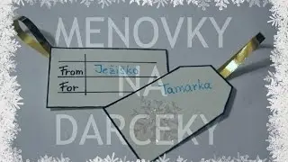 DIY I Menovky na darčeky