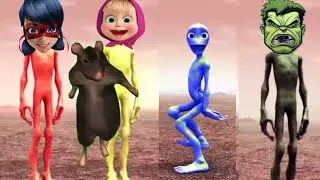Alien Dance with Cartoon Characters 👽🔥#aliendance #alien #cartoon #funny #dance #shorts #trend #edit